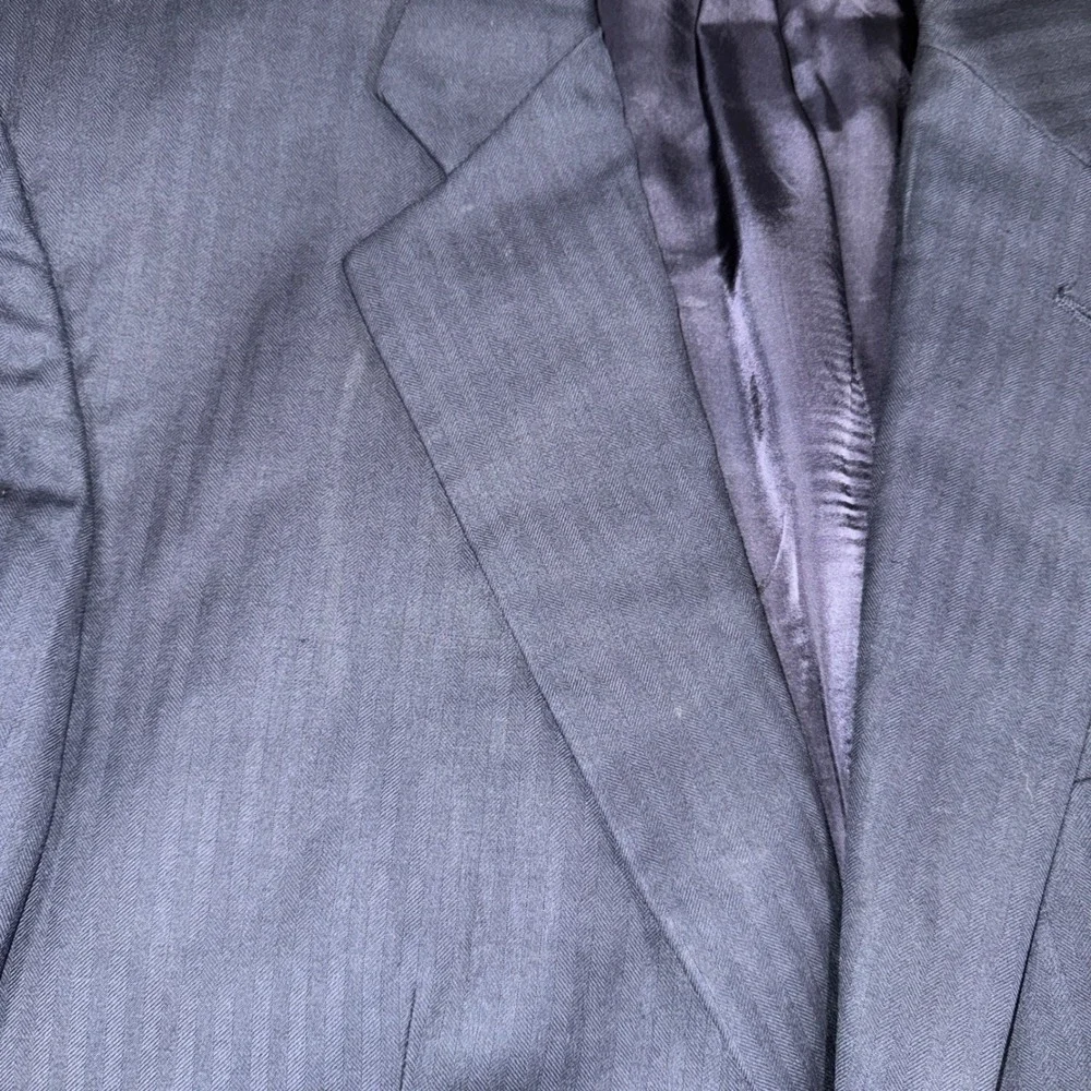 Brooks Brothers Loro Piana 40S Super 120s Navy Herringbone Blazer Sport Coat